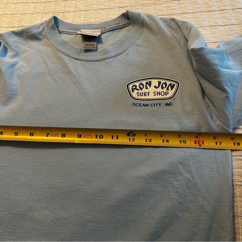 Ron Jon Long Sleeve T-Shirt Ocean City Maryland Small  Blue‎ - Picture 6 of 8